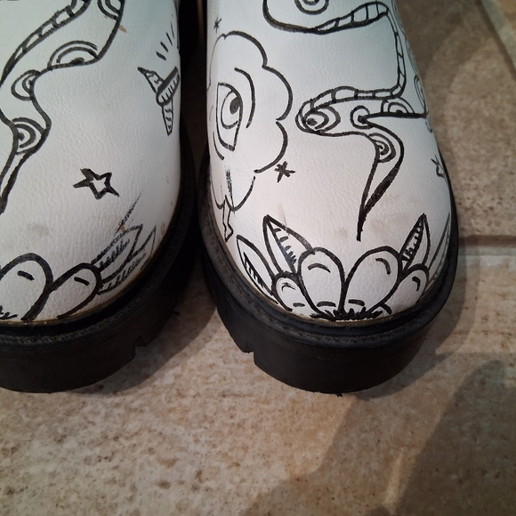 Hand Painted Ankle Boots - Picture 5 of 7